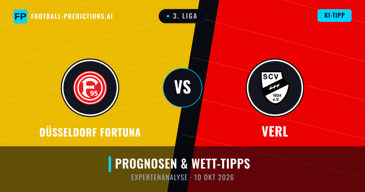 Düsseldorf Fortuna vs Verl — Prognose und Spielvorschau