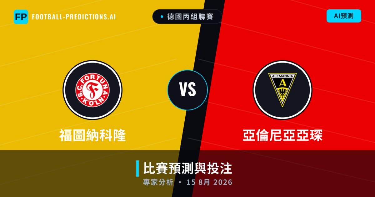福圖納科隆 vs 亞倫尼亞亞琛 — 比赛预测和前瞻