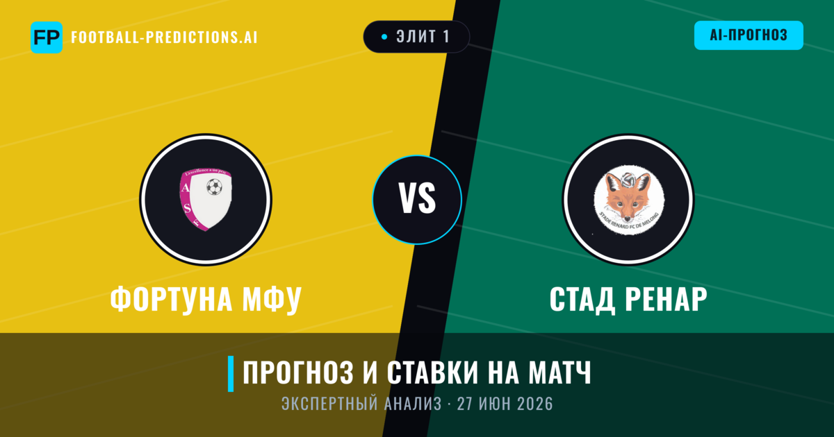 Фортуна Мфу – Стад Ренар — прогноз и превью матча