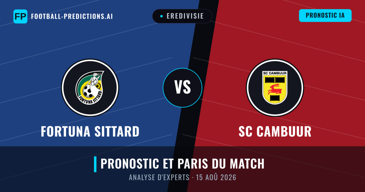 Fortuna Sittard vs SC Cambuur — pronostic et avant-match