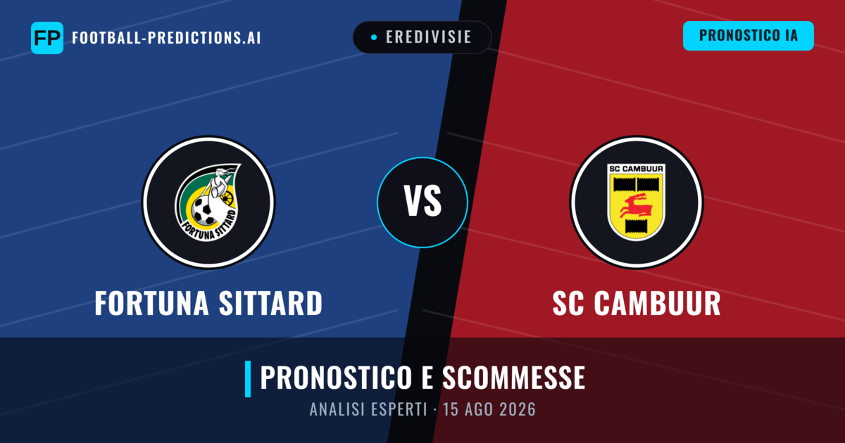 Fortuna Sittard vs SC Cambuur — pronostico e anteprima del match