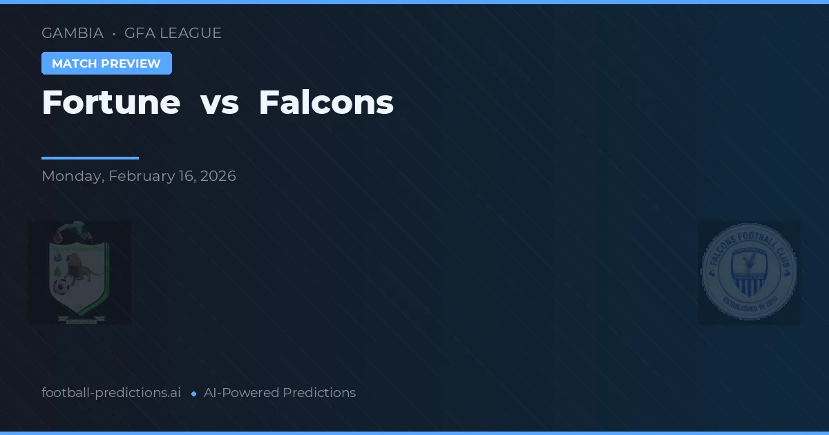 Fortune vs Falcons — pronostico e anteprima del match