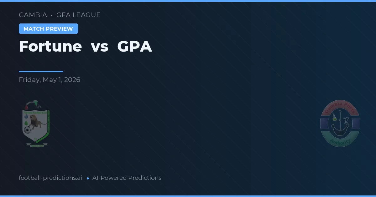 Fortune vs GPA — prediksi dan pratinjau pertandingan