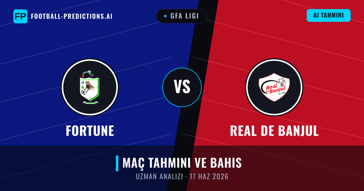 Fortune - Real de Banjul — maç tahmini ve önizleme