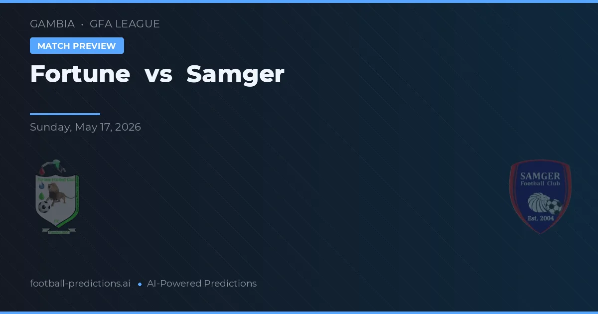 Fortune vs Samger — Prognose und Spielvorschau