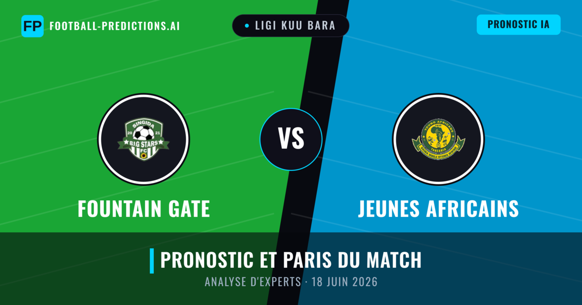 Fountain Gate vs Jeunes Africains — pronostic et avant-match