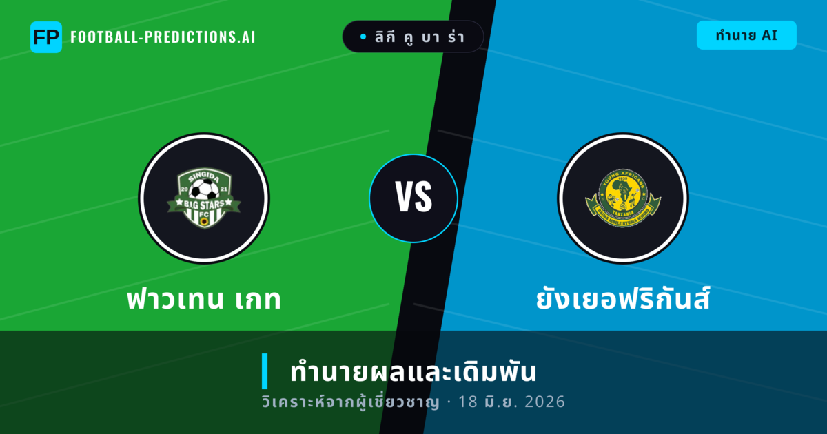 ฟาวเทน เกท พบ ยังเยอฟริกันส์ — ทำนายผลและพรีวิวการแข่งขัน
