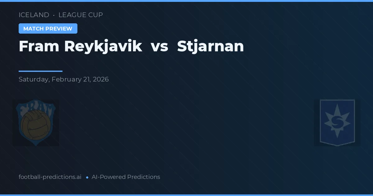 Fram Reykjavík vs Stjarnan — pronostico e anteprima del match