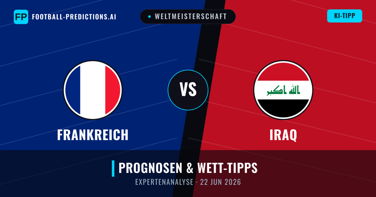 Frankreich vs Iraq — Prognose und Spielvorschau
