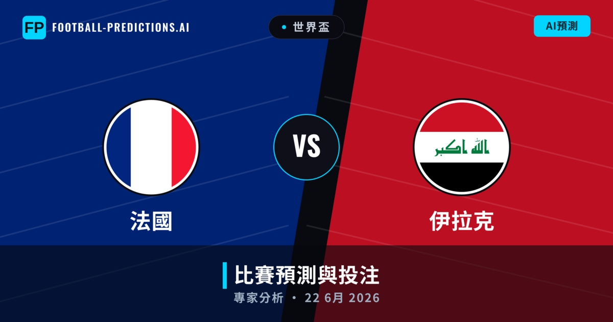 法國 vs 伊拉克 — 比赛预测和前瞻