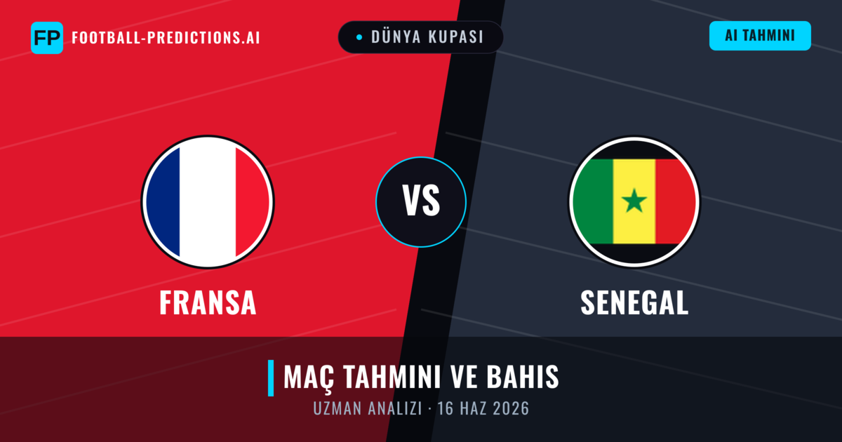 Fransa - Senegal — maç tahmini ve önizleme