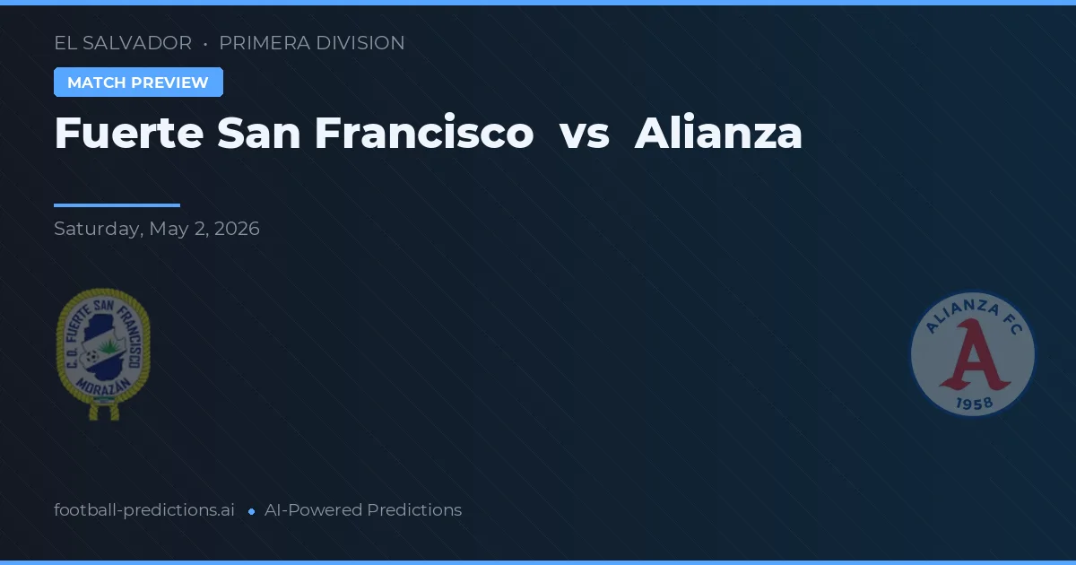 Fuerte San Francisco vs Alianza — match prediction & preview