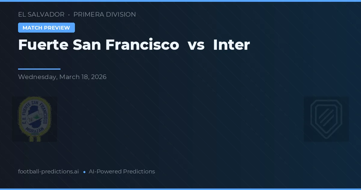 Fuerte San Francisco vs Inter — match prediction & preview