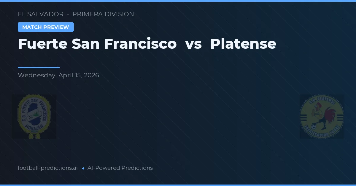 Fuerte San Francisco vs Platense — match prediction & preview