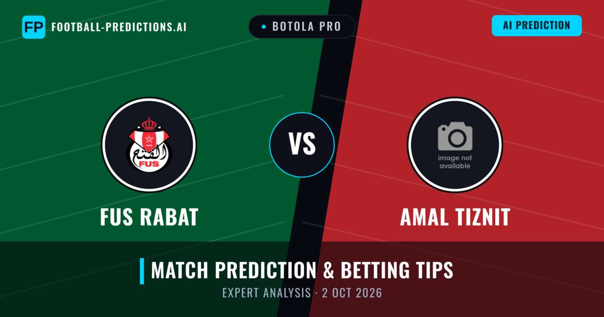 FUS Rabat vs Amal Tiznit — match prediction & preview