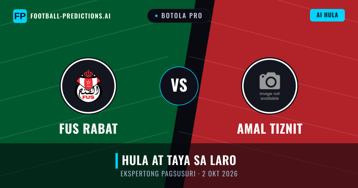 FUS Rabat vs Amal Tiznit — hula at preview ng laban