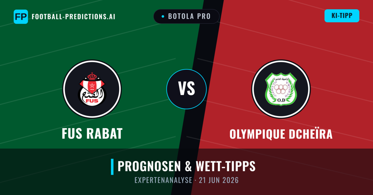FUS Rabat vs Olympique Dcheïra — Prognose und Spielvorschau
