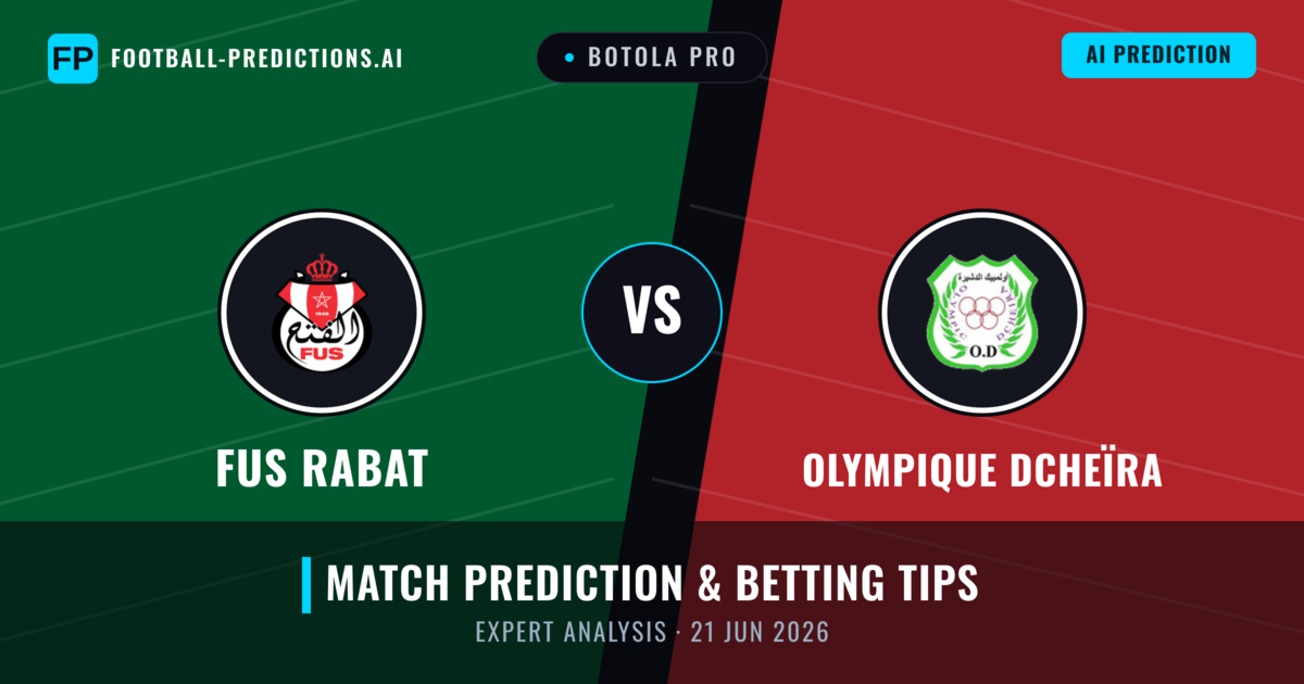 FUS Rabat vs Olympique Dcheïra — match prediction & preview