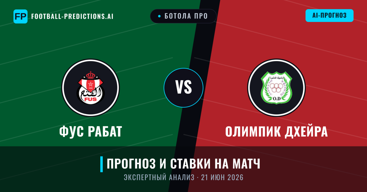 ФУС Рабат – Олимпик Дхейра — прогноз и превью матча
