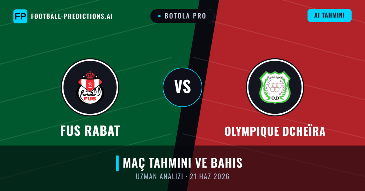 FUS Rabat - Olympique Dcheïra — maç tahmini ve önizleme
