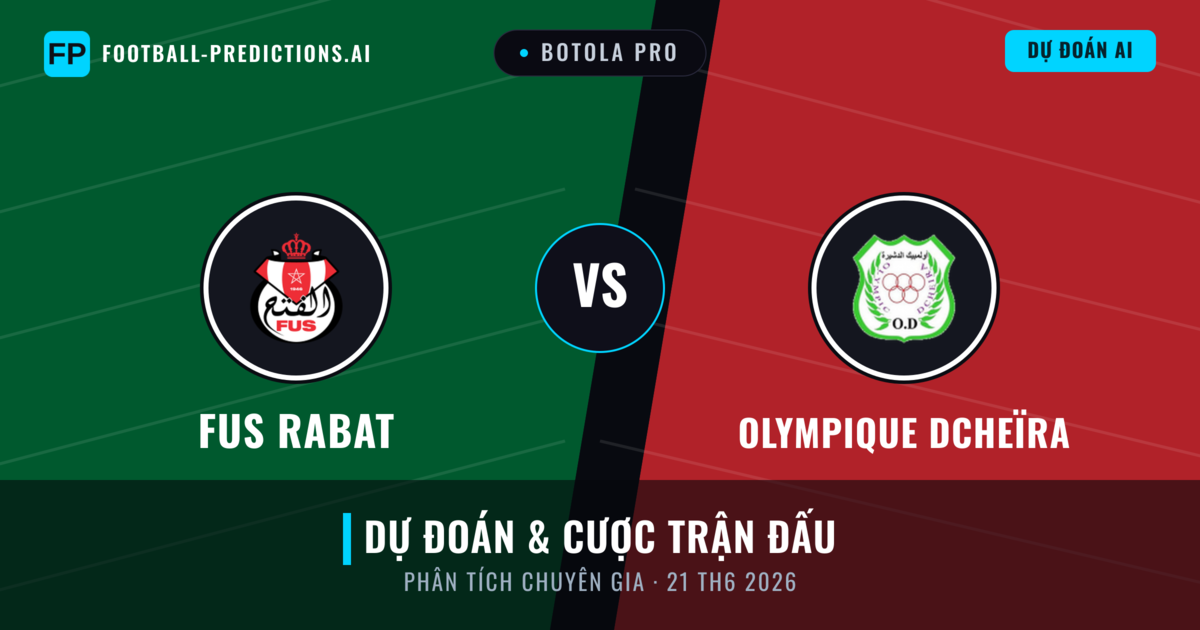 FUS Rabat vs Olympique Dcheïra — dự đoán và xem trước trận đấu