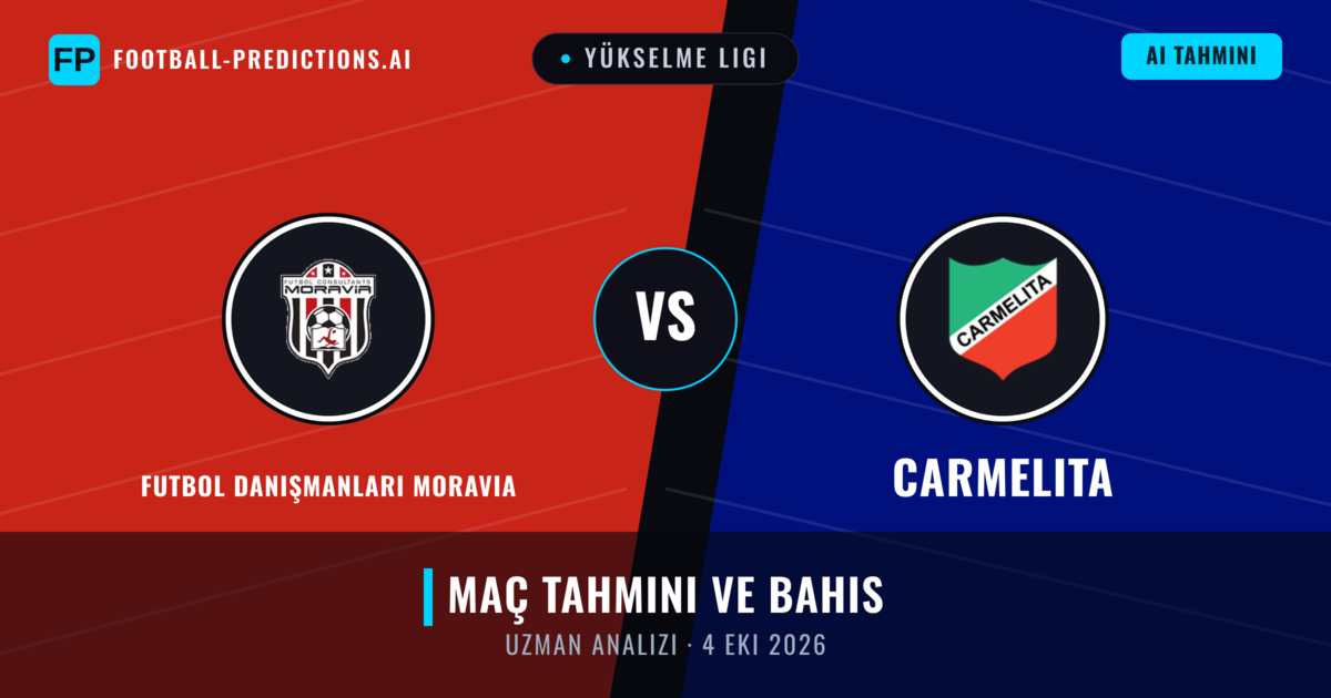 Futbol Danışmanları Moravia - Carmelita — maç tahmini ve önizleme