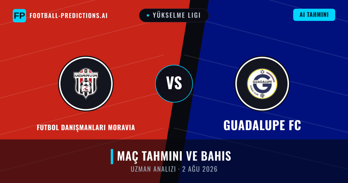 Futbol Danışmanları Moravia - Guadalupe FC — maç tahmini ve önizleme