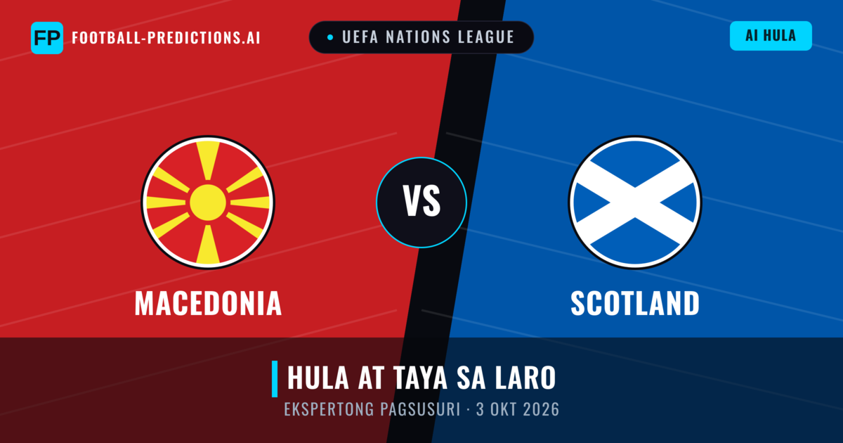 Macedonia vs Scotland — hula at preview ng laban
