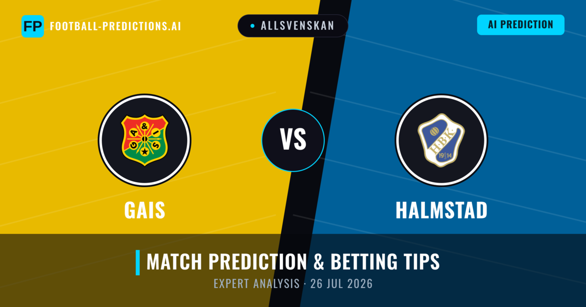 Gais vs Halmstad — match prediction & preview