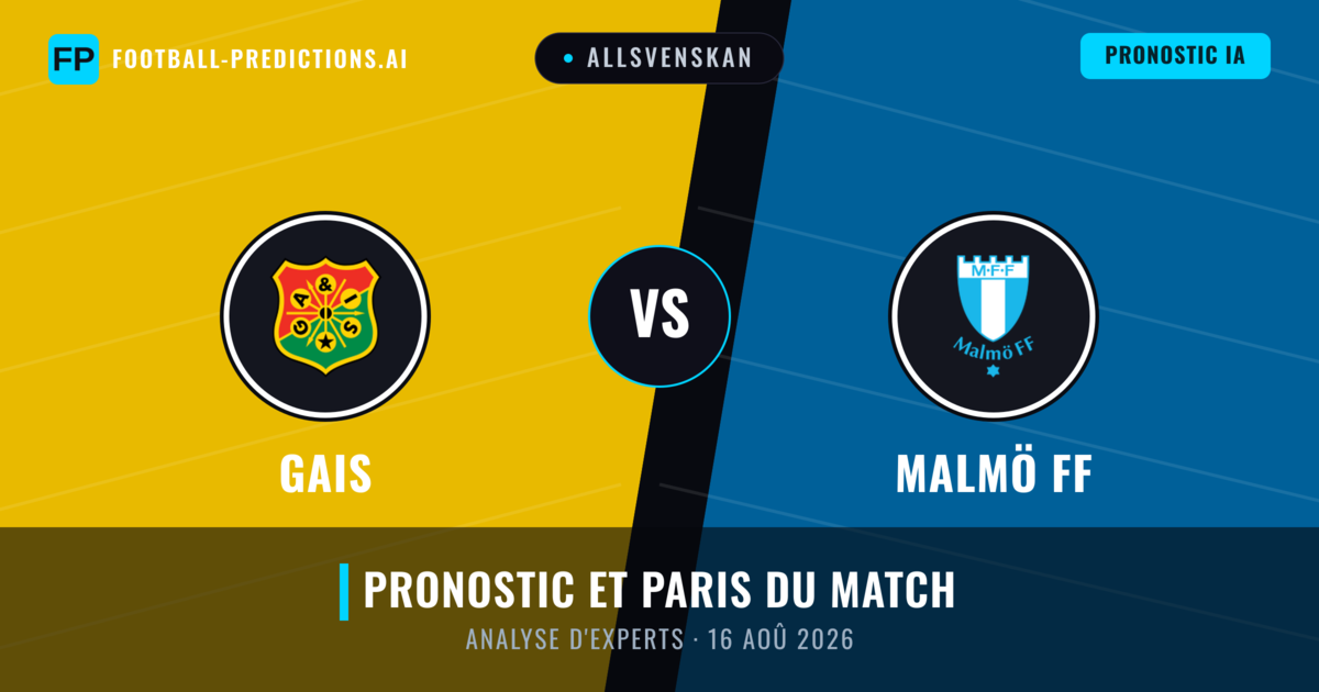 Gais vs Malmö FF — pronostic et avant-match