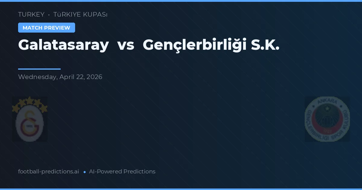 Galatasaray vs Gençlerbirliği — prediksi dan pratinjau pertandingan