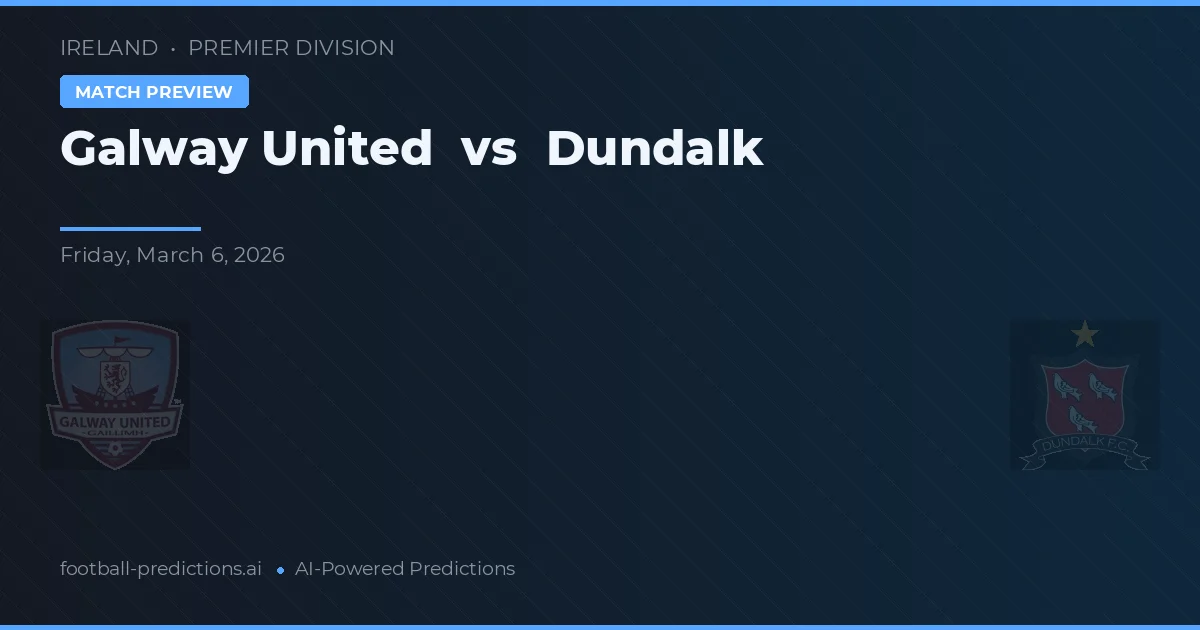 Galway United vs Dundalk — dự đoán và xem trước trận đấu