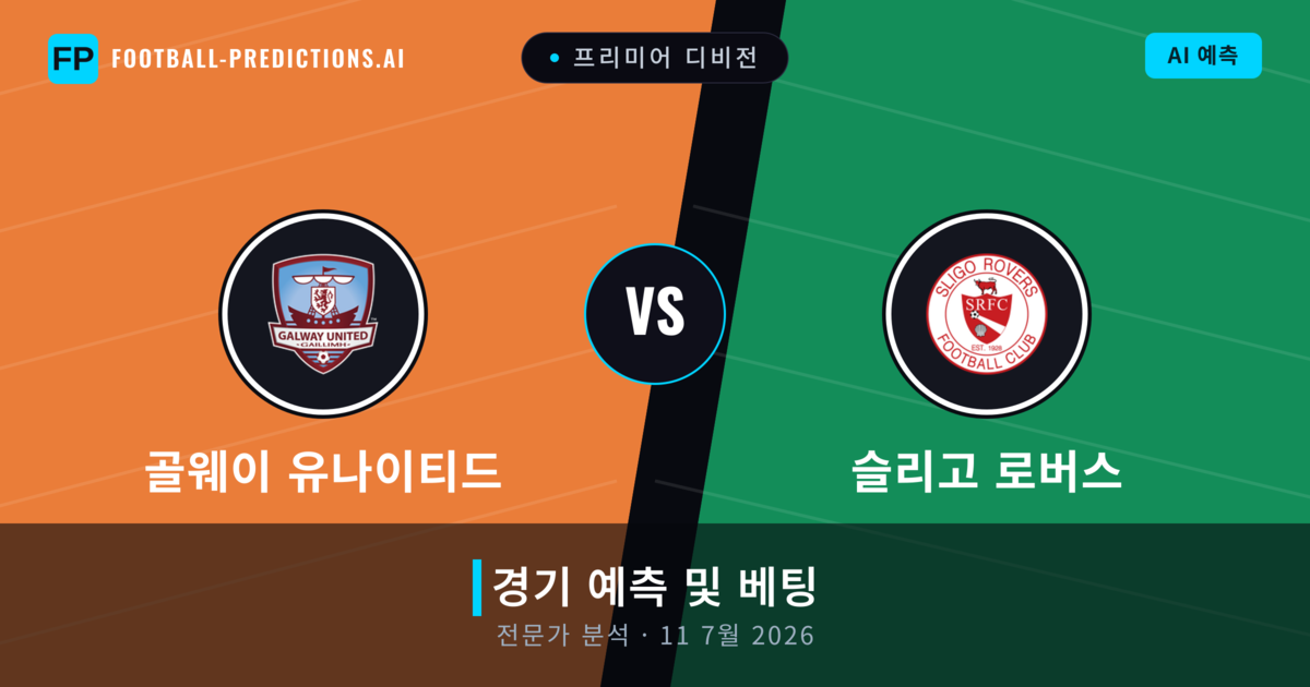 골웨이 유나이티드 대 슬리고 로버스 — 경기 예측 및 프리뷰