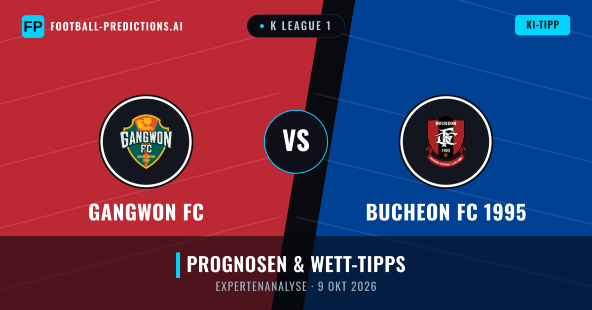 Gangwon FC vs Bucheon FC 1995 — Prognose und Spielvorschau