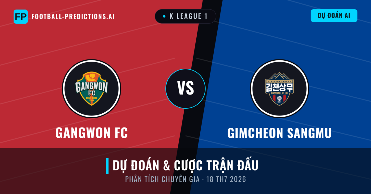 Gangwon FC vs Gimcheon Sangmu — dự đoán và xem trước trận đấu