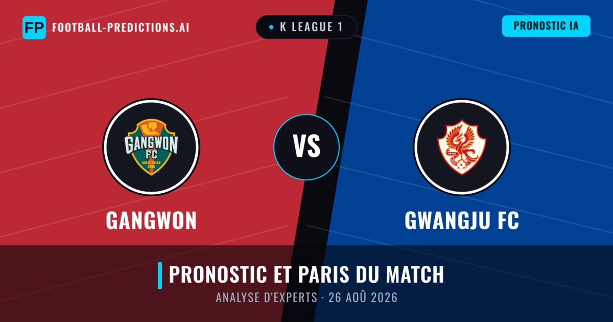 Gangwon vs Gwangju FC — pronostic et avant-match