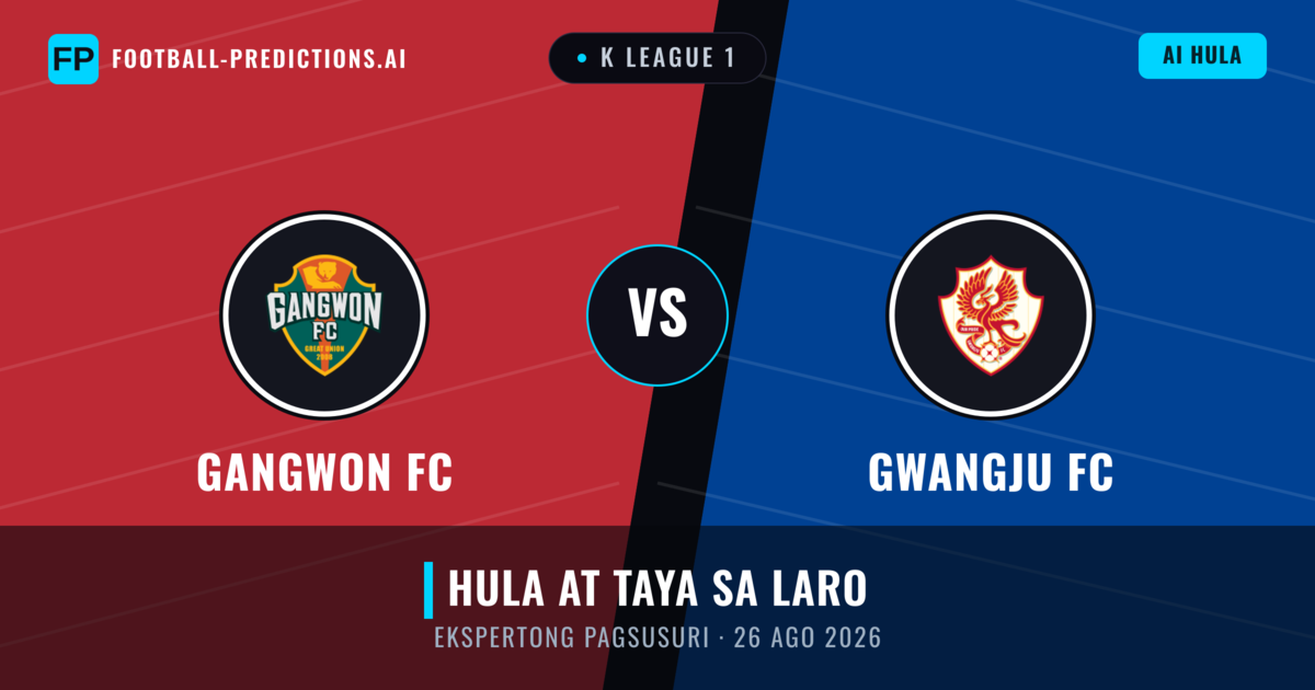 Gangwon FC vs Gwangju FC — hula at preview ng laban