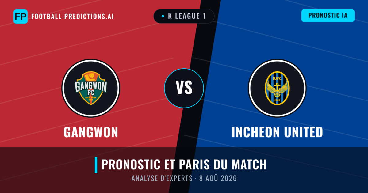Gangwon vs Incheon United — pronostic et avant-match