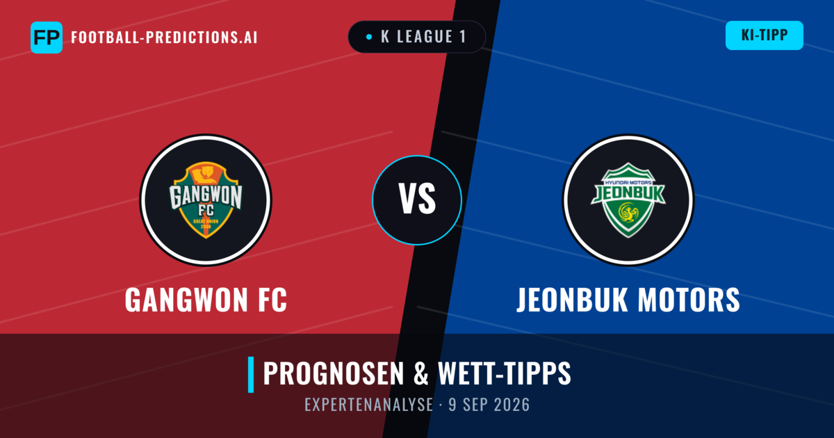 Gangwon FC vs Jeonbuk Motors — Prognose und Spielvorschau