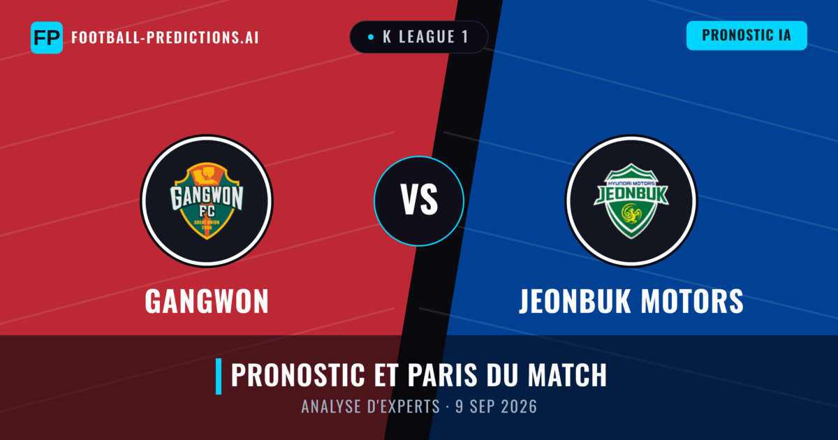 Gangwon vs Jeonbuk Motors — pronostic et avant-match