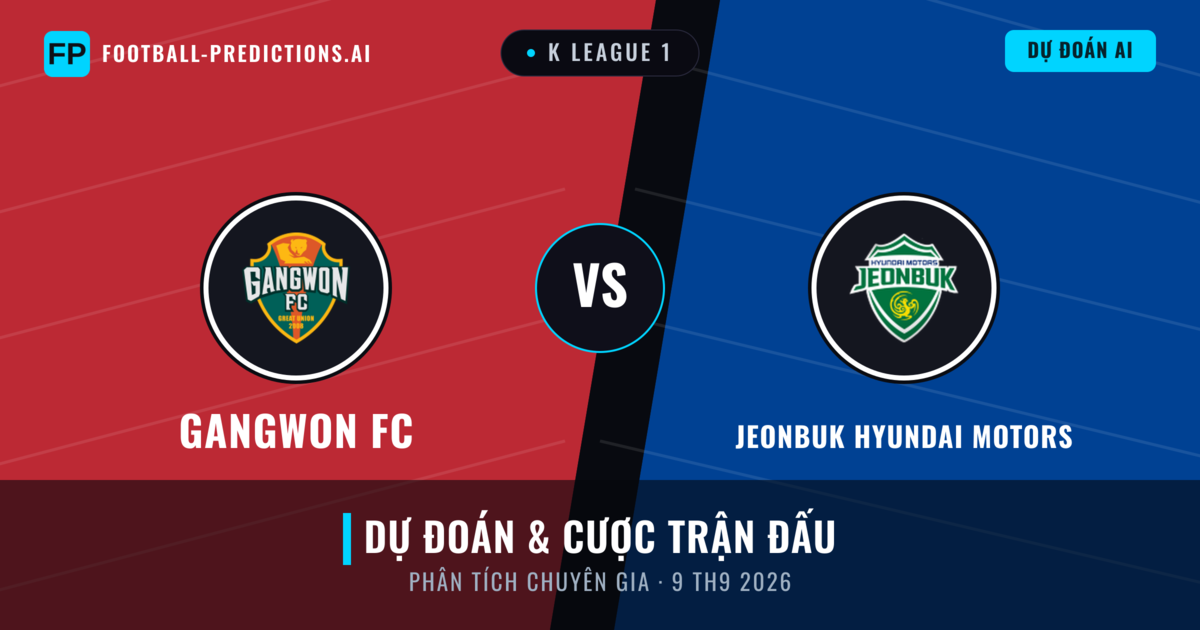 Gangwon FC vs Jeonbuk Hyundai Motors — dự đoán và xem trước trận đấu