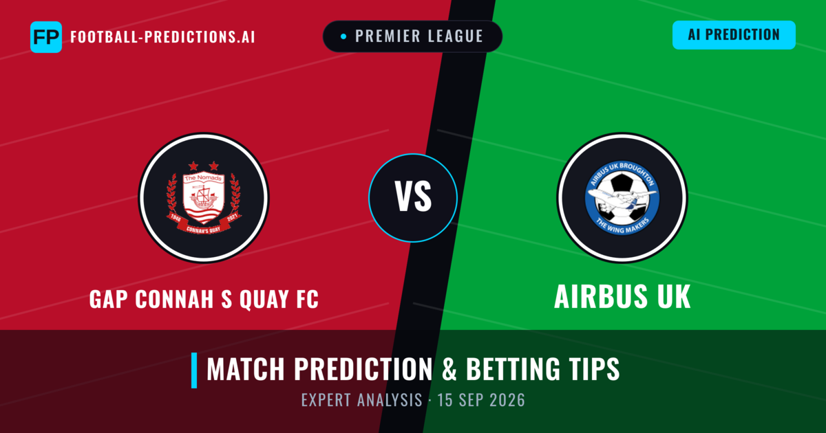 GAP Connah S Quay FC vs Airbus UK — match prediction & preview