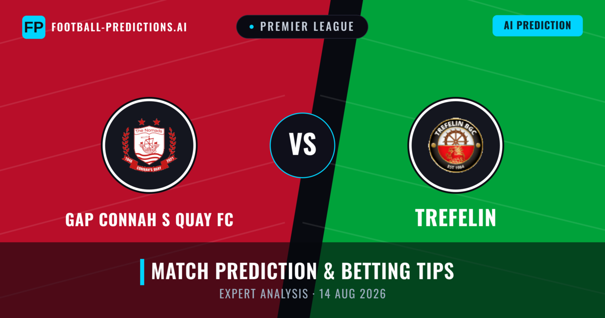 GAP Connah S Quay FC vs Trefelin — match prediction & preview