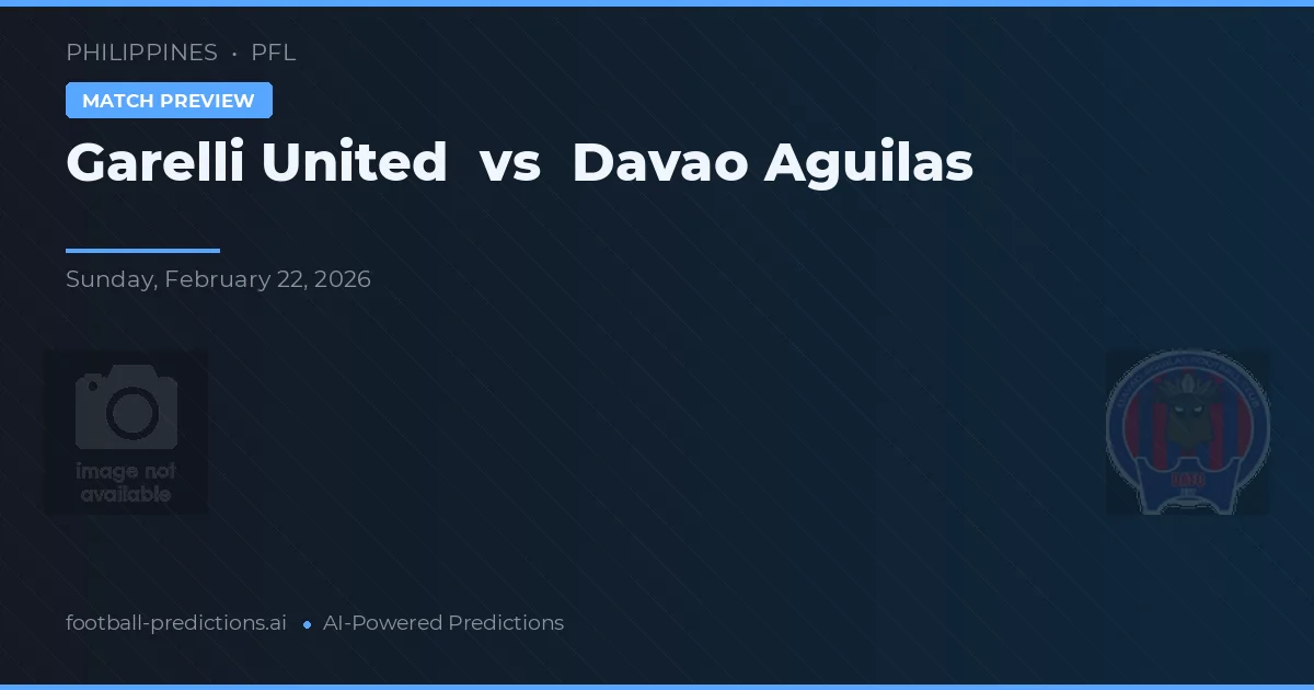 Garelli United vs Davao Aguilas — Prognose und Spielvorschau