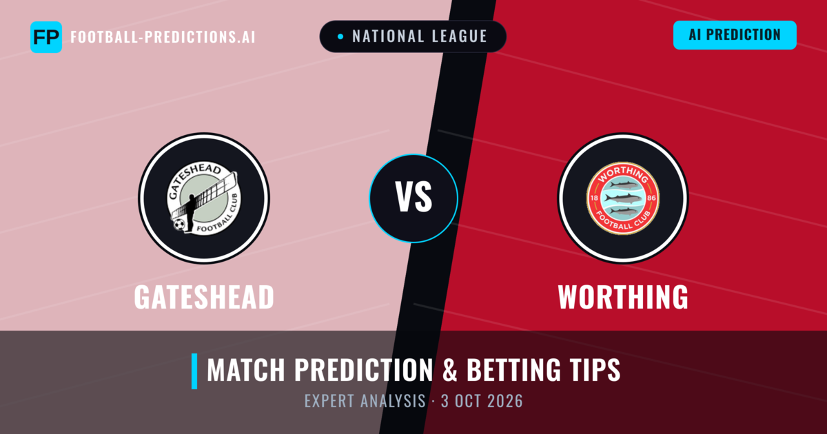 Gateshead vs Worthing — match prediction & preview