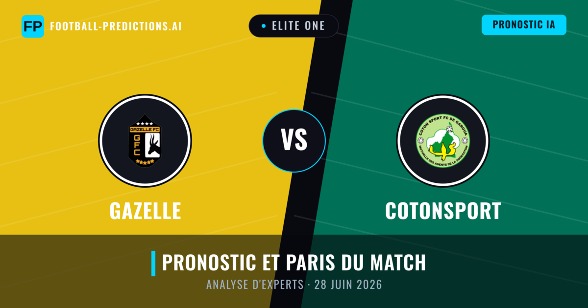 Gazelle vs Cotonsport — pronostic et avant-match