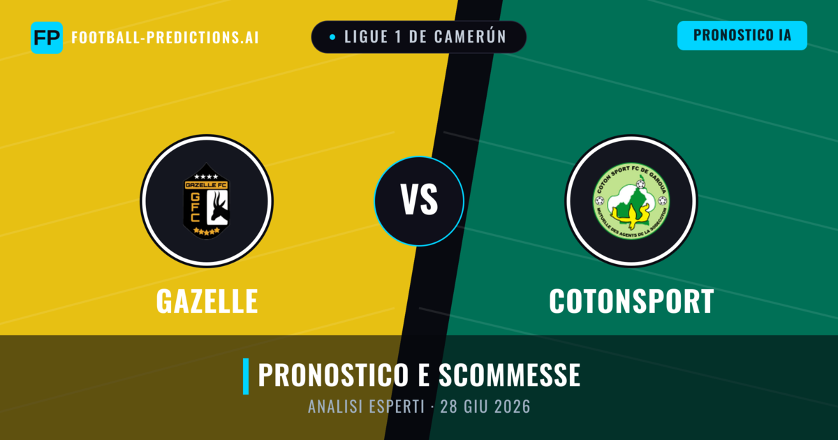 Gazelle vs Cotonsport — pronostico e anteprima del match