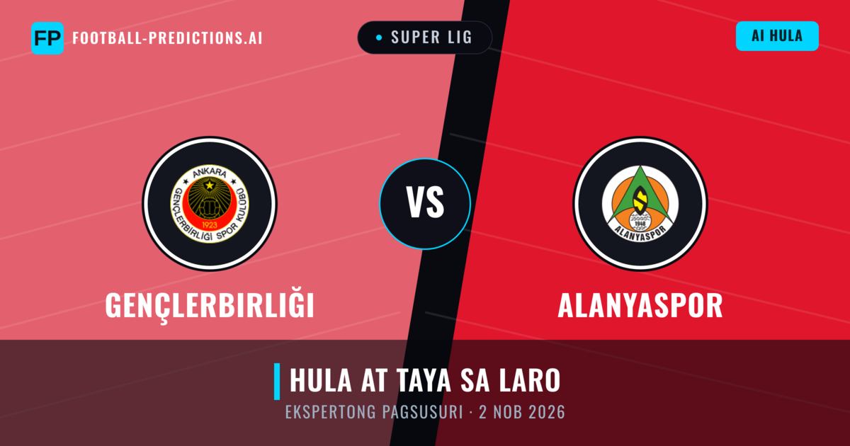 Gençlerbirliği vs Alanyaspor — hula at preview ng laban