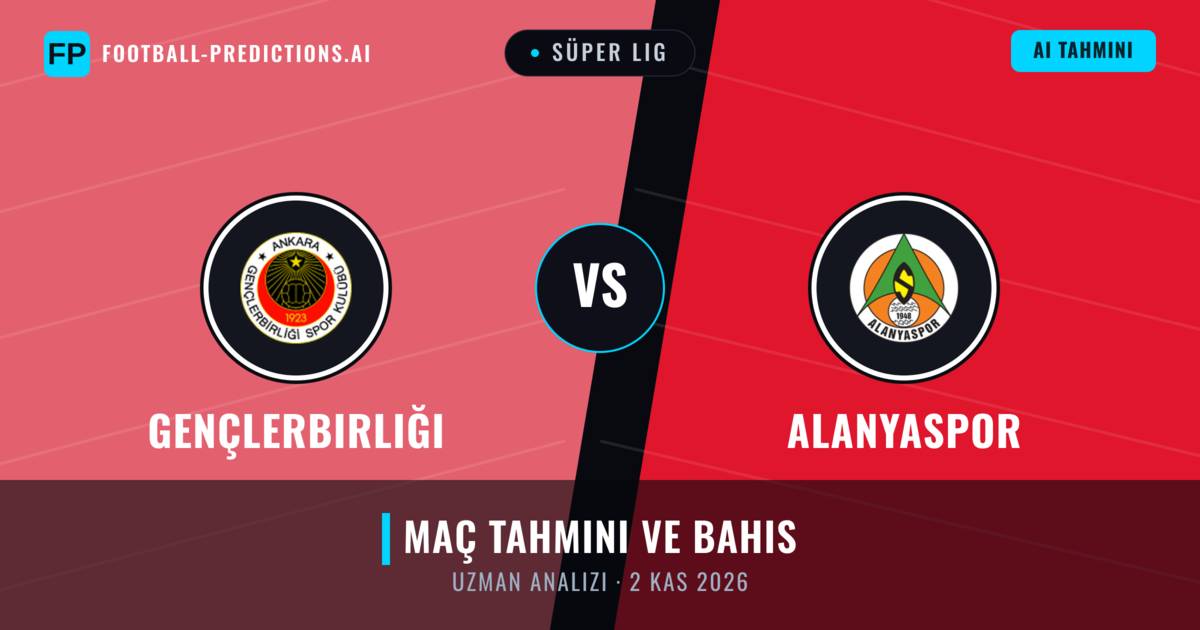 Gençlerbirliği - Alanyaspor — maç tahmini ve önizleme