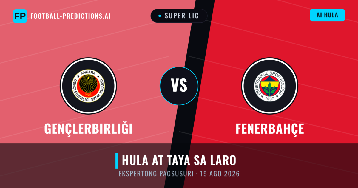 Gençlerbirliği vs Fenerbahçe — hula at preview ng laban